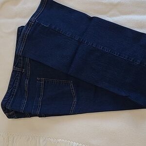 Woman Within Classic Blue/Indigo Bootcut Denim Jeans